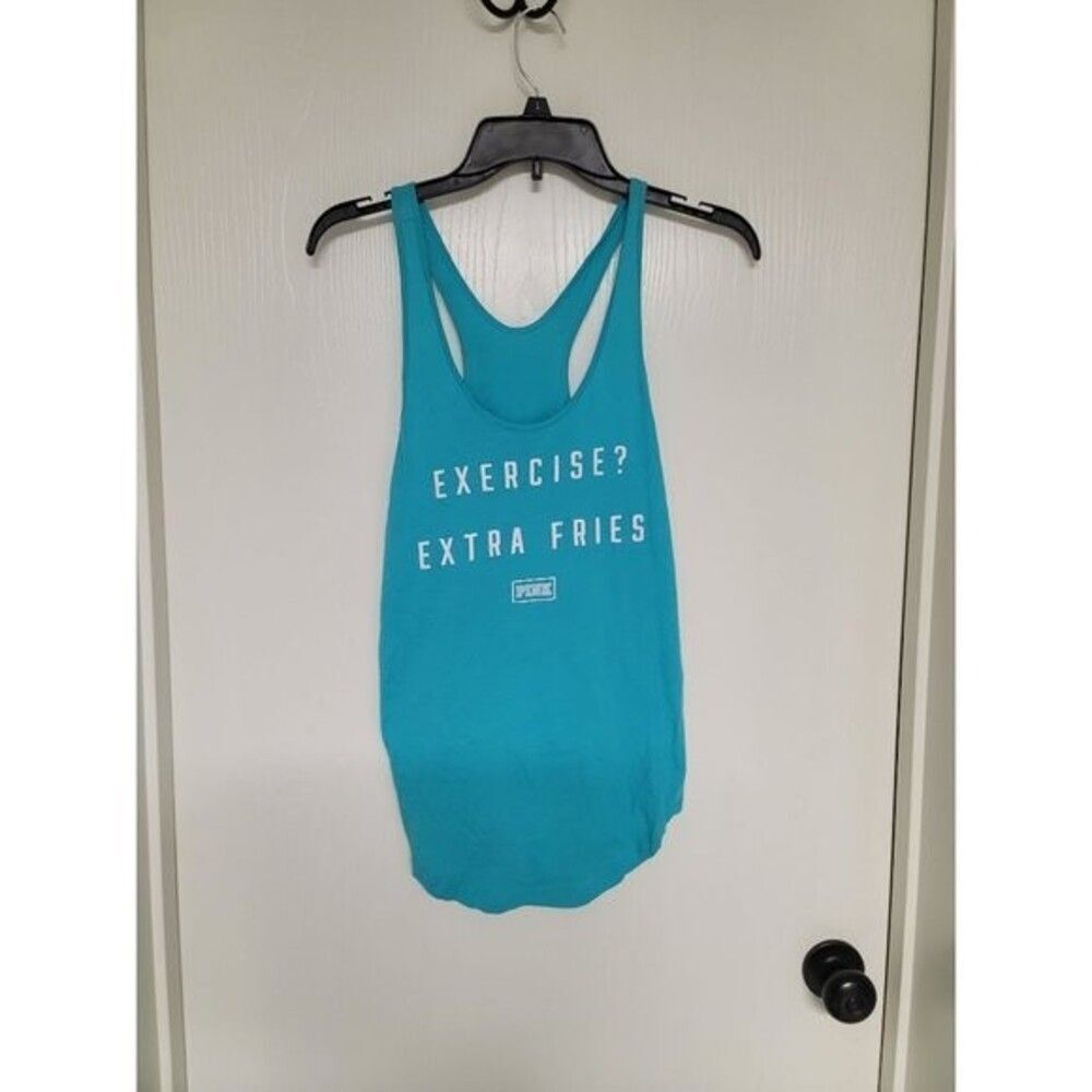 ~ womens blue exercise? extra fries victorias secret tank top - size S